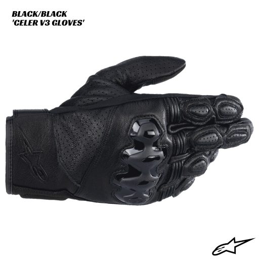 Alpinestars Celer V3 Leather Gloves - BLACK/BLACK