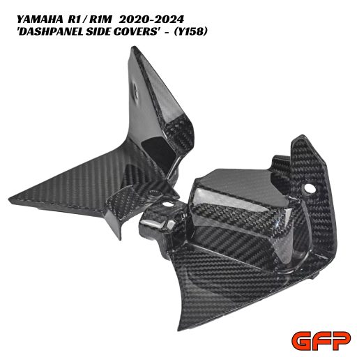 GFP Carbon Fiber Dashpanel Side Covers - Yamaha R1 / R1M 2020-2024