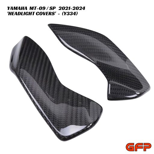 GFP Carbon Fiber Headlight Covers - Yamaha MT-09 / SP 2021-2024