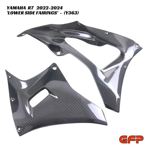 GFP Carbon Fiber Lower Side Fairings - Yamaha R7 2022-2024