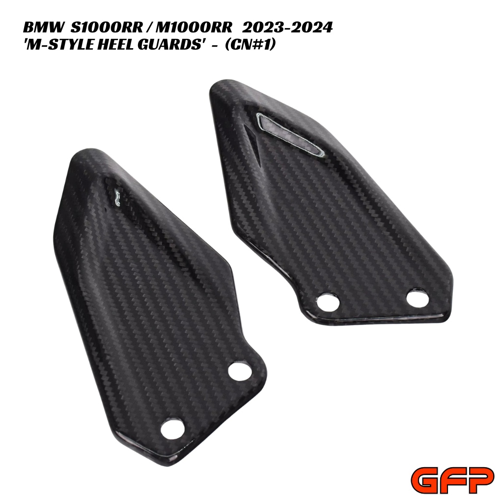 GFP Carbon Fiber M-Style Heel Guards - BMW S1000RR / M1000RR 2023-2024