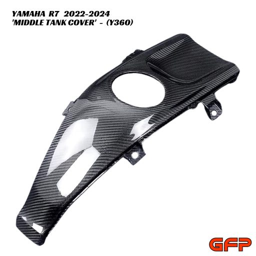 GFP Carbon Fiber Middle Tank Cover - Yamaha R7 2022-2024