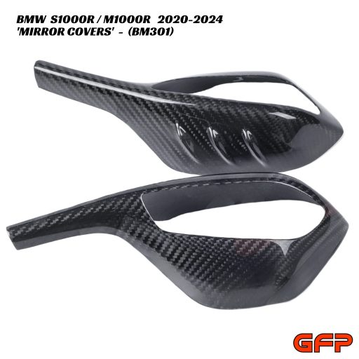 GFP Carbon Fiber Mirror Covers - BMW S1000R / M1000R 2020-2024