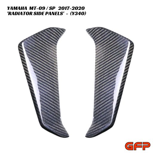 GFP Carbon Fiber Radiator Side Panels - Yamaha MT-09 / SP 2017-2020