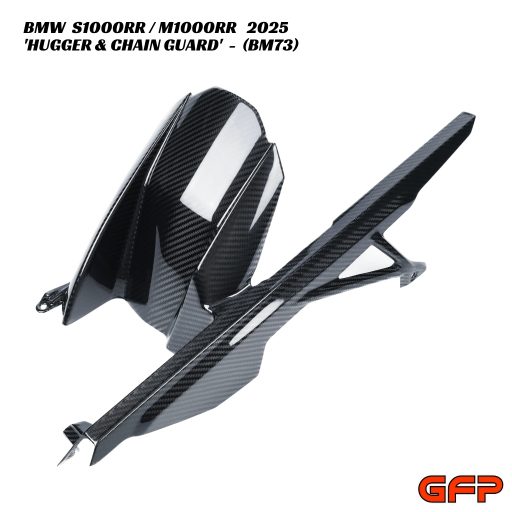 GFP Carbon Fiber Rear Hugger With Chain Guard - BMW S1000RR / M1000RR 2025