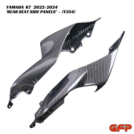 GFP Carbon Fiber Rear Seat Side Panels - Yamaha R7 2022-2024