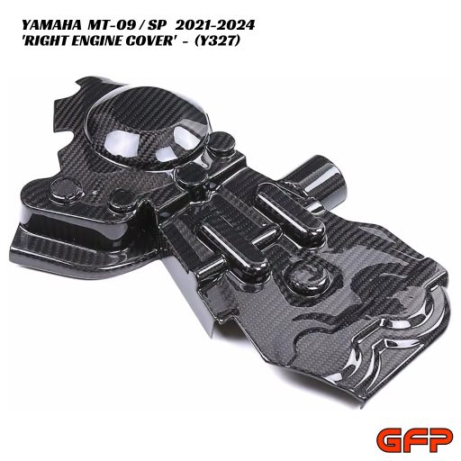 GFP Carbon Fiber Right Engine Cover - Yamaha MT-09 / SP 2021-2024