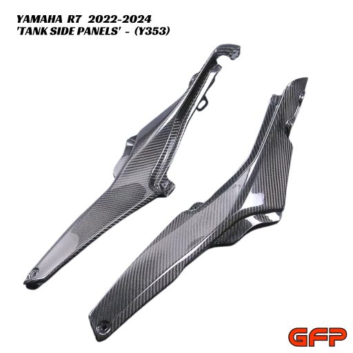 GFP Carbon Fiber Tank Side Panels - Yamaha R7 2022-2024