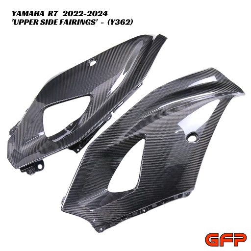 GFP Carbon Fiber Upper Side Fairings - Yamaha R7 2022-2024