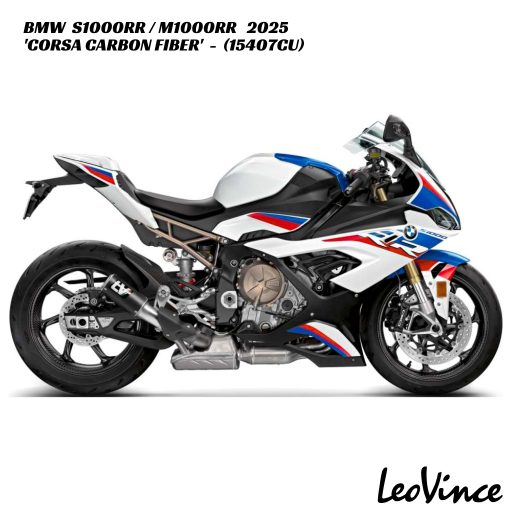 LeoVince Corsa Carbon Fiber Slip On - 15407CU - BMW S1000RR / M1000RR 2025