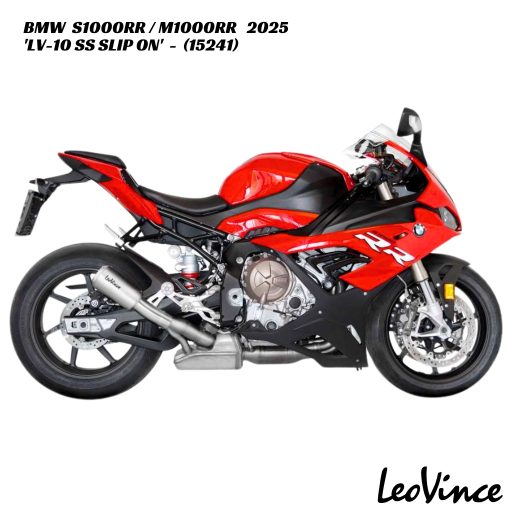 LeoVince LV-10 Stainless Steel Slip On - 15241 - BMW S1000RR / M1000RR 2025
