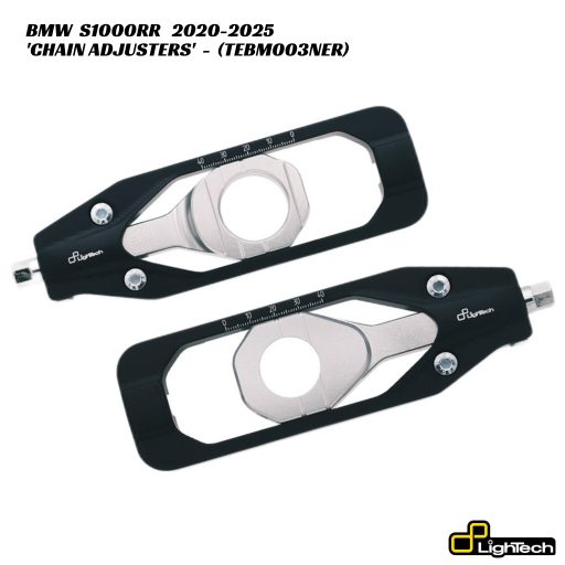 LighTech Billet Chain Adjusters - TEBM003NER - BLACK - BMW S1000RR 2020-2025