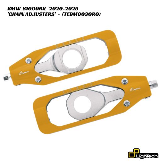 LighTech Billet Chain Adjusters - TEBM003ORO - GOLD - BMW S1000RR 2020-2025