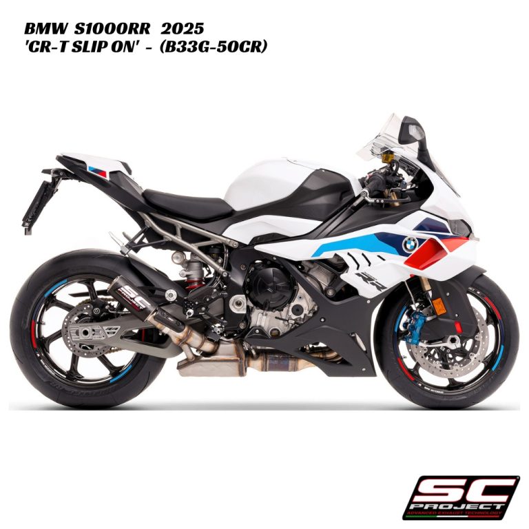 SC-Project CR-T Carbon Fiber Slip-On - B33G-50CR - BMW S1000RR 2025