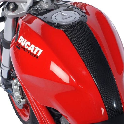 GFP Carbon Fiber Lower Tank Cover - Ducati Monster 696 / 796 / 1100 2008-2014