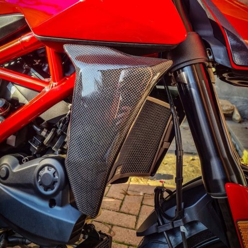 GFP Carbon Fiber Radiator Covers - Ducati Hypermotard 950 / SP 2019-2025