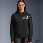 Alpinestars Ladies Stella Chrome V2 Sport Hoodie - BLACK/WHITE