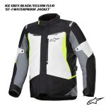Alpinestars ST-1 Waterproof Jacket - ICE GREY/BLACK/YELLOW FLUO