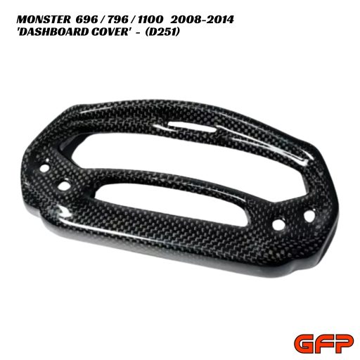 GFP Carbon Fiber Dashboard Cover - Ducati Monster 696 / 796 / 1100 2008-2014