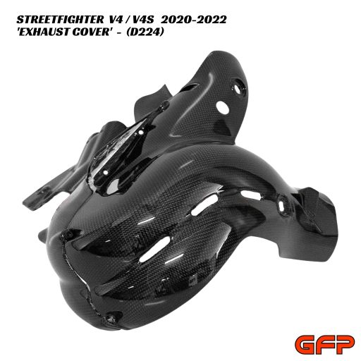 GFP Carbon Fiber Exhaust Cover - Ducati Streetfighter V4 / V4S 2020-2022
