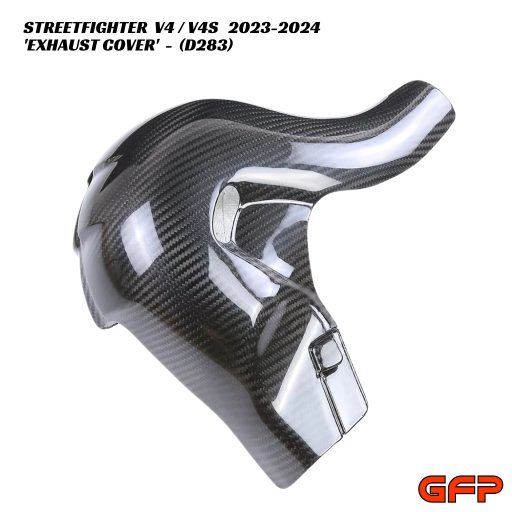 GFP Carbon Fiber Exhaust Cover - Ducati Streetfighter V4 / V4S 2023-2024