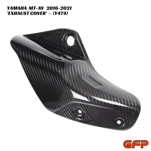 GFP Carbon Fiber Exhaust Cover - Yamaha MT-10 2016-2021