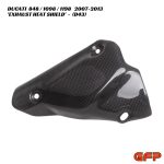 GFP Carbon Fiber Exhaust Heat Shield - Ducati 848 / 1098 / 1198 2007-2013