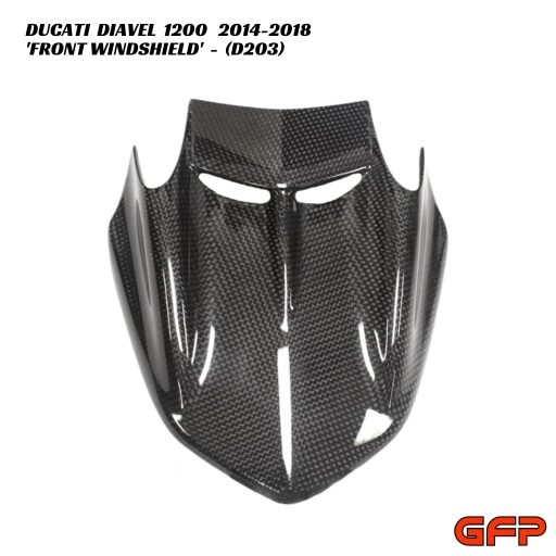 GFP Carbon Fiber Front Windshield - Ducati Diavel 1200 2014-2018