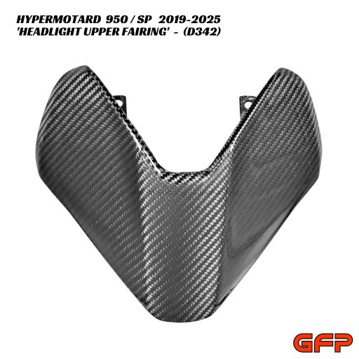 GFP Carbon Fiber Headlight Upper Fairing - Ducati Hypermotard 950 / SP 2019-2025