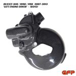 GFP Carbon Fiber Left Engine Cover - Ducati 848 / 1098 / 1198 2007-2013