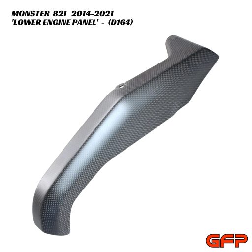 GFP Carbon Fiber Lower Engine Panel - Ducati Monster 821 2014-2021