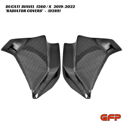 GFP Carbon Fiber Radiator Covers - Ducati Diavel 1260 / S 2019-2022