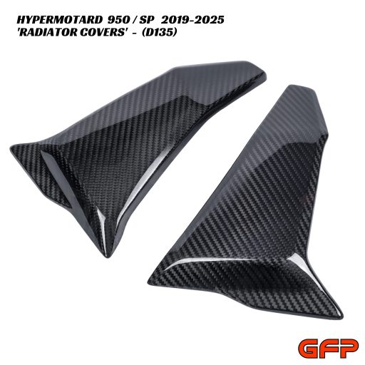GFP Carbon Fiber Radiator Covers - Ducati Hypermotard 950 / SP 2019-2025