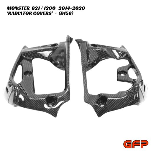 GFP Carbon Fiber Radiator Covers - Ducati Monster 821 / 1200 2014-2020