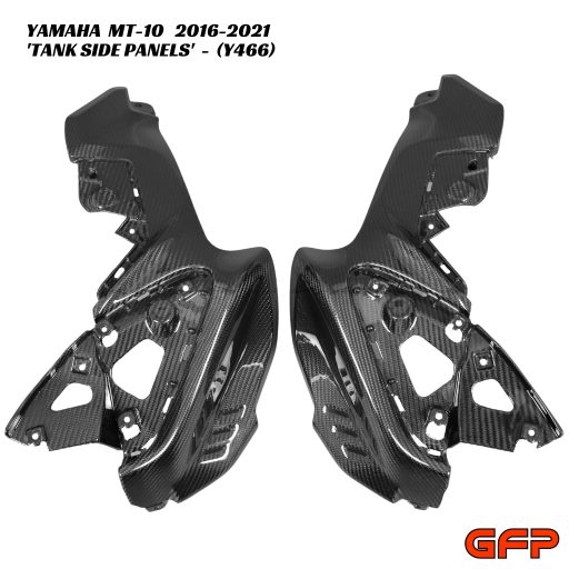 GFP Carbon Fiber Tank Side Panels - Yamaha MT-10 2016-2021