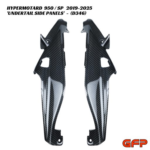 GFP Carbon Fiber Undertail Side Panels - Ducati Hypermotard 950 / SP 2019-2025