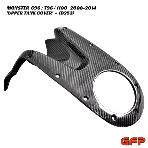GFP Carbon Fiber Upper Tank Cover - Ducati Monster 696 / 796 / 1100 2008-2014