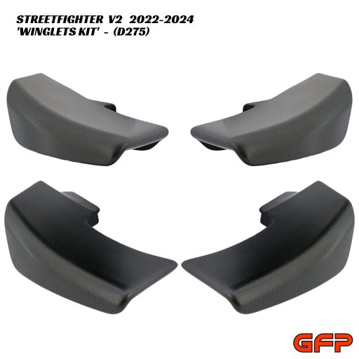 GFP Carbon Fiber Winglets Kit - Ducati Streetfighter V2 2022-2024