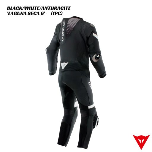 Dainese LAGUNA SECA 6 1PC Leather Suit - BLACK/WHITE/ANTHRACITE