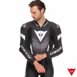 Dainese LAGUNA SECA 6 1PC Leather Suit - BLACK/WHITE/ANTHRACITE
