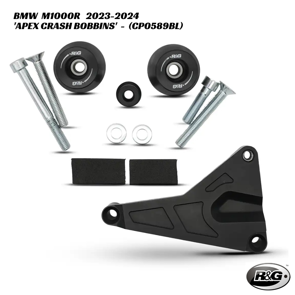 R&G Racing APEX Crash Bobbins Kit - CP0589BL - BMW M1000R 2023-2024