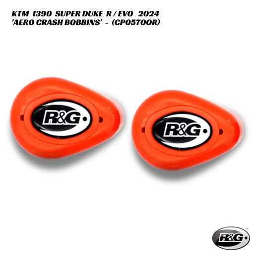 R&G Racing Aero Crash Bobbins - CP0570OR - KTM 1390 Super Duke R / EVO 2024