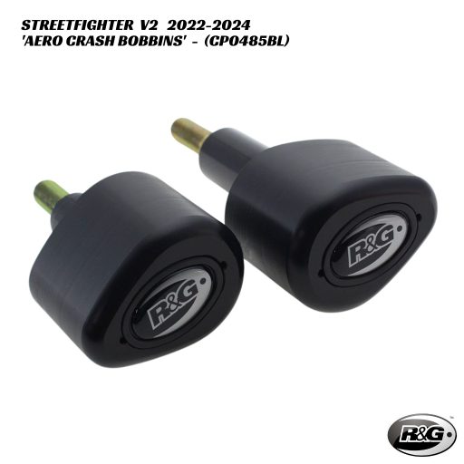R&G Racing Aero Crash Bobbins Kit - CP0485BL - Ducati Streetfighter V2 2022-2024