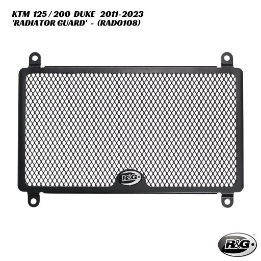 R&G Racing Radiator Guard - RAD0108 - KTM 125 / 200 Duke 2011-2023