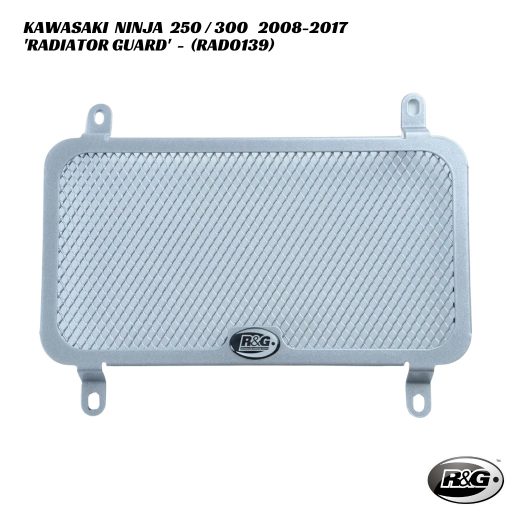R&G Racing Radiator Guard - RAD0139 - Kawasaki Ninja 250R / 300 2008-2017