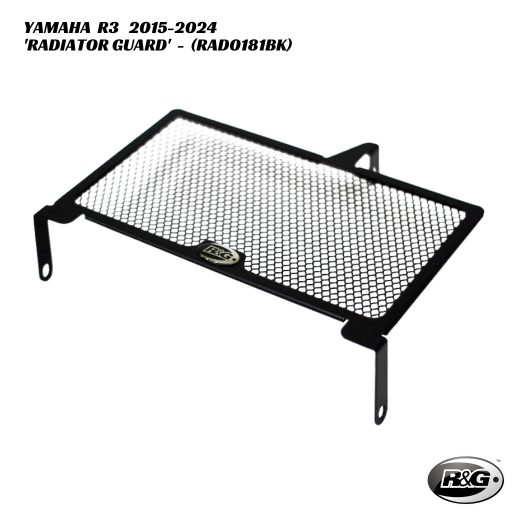 R&G Racing Radiator Guard - RAD0181BK - Yamaha R3 2015-2024