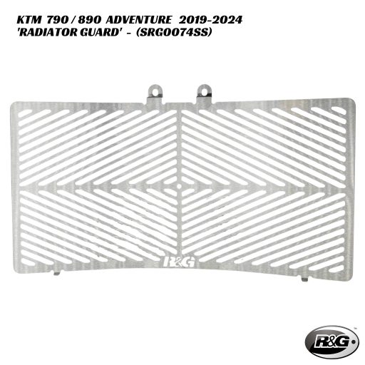 R&G Racing Radiator Guard - SRG0074SS - KTM 790 / 890 Adventure 2019-2024
