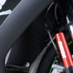 R&G Racing Radiator Guard - RAD0200BK - Kawasaki ZX10 2008-2010