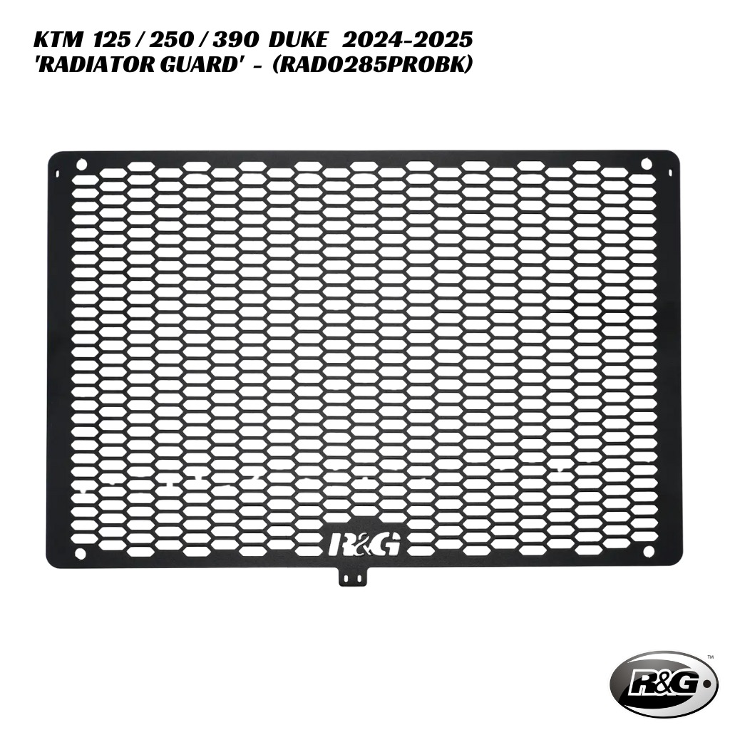 R&G PRO Radiator Guard - RAD0285PROBK - KTM 125 / 250 / 390 Duke 2024-2025