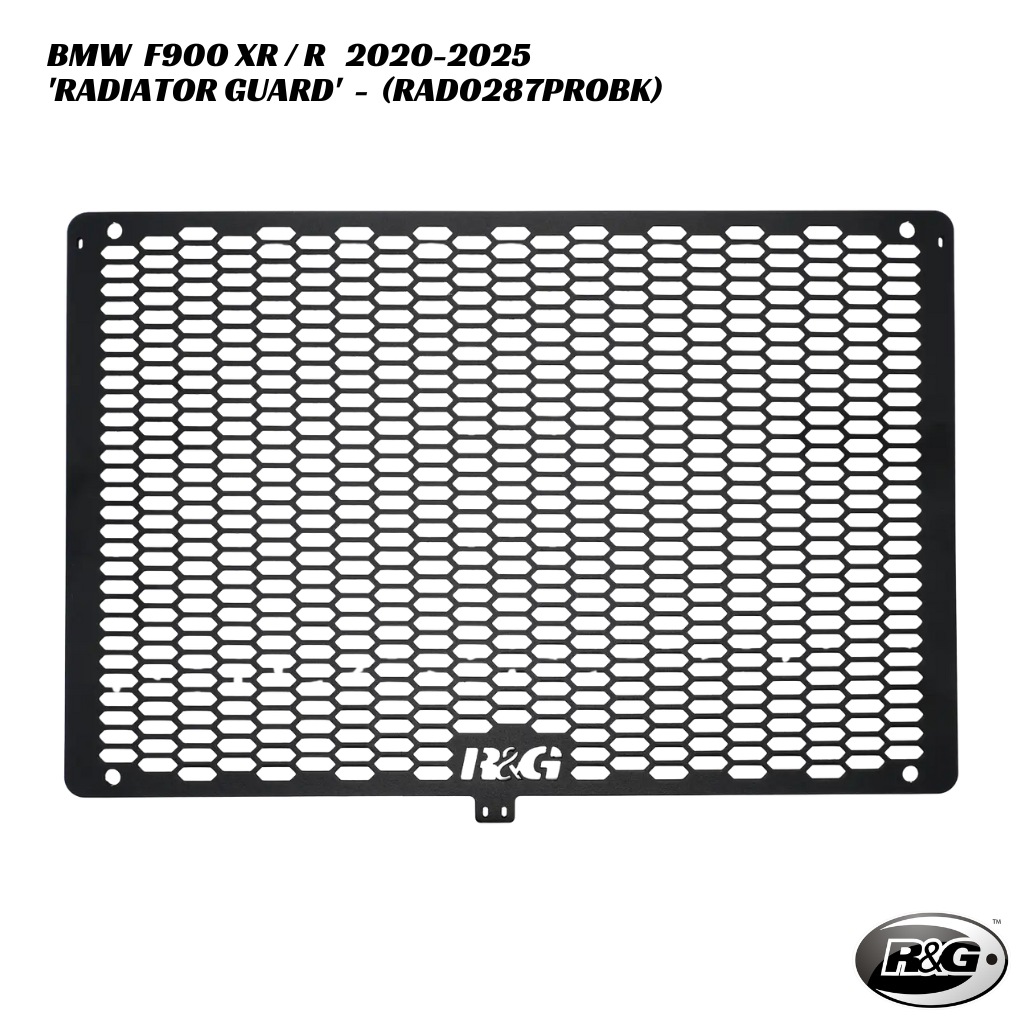 R&G PRO Radiator Guard RAD0287PROBK BMW F900 XR R 2020-2025 R&G PRO Radiator Guard - RAD0287PROBK - BMW F900 XR / R 2020-2025